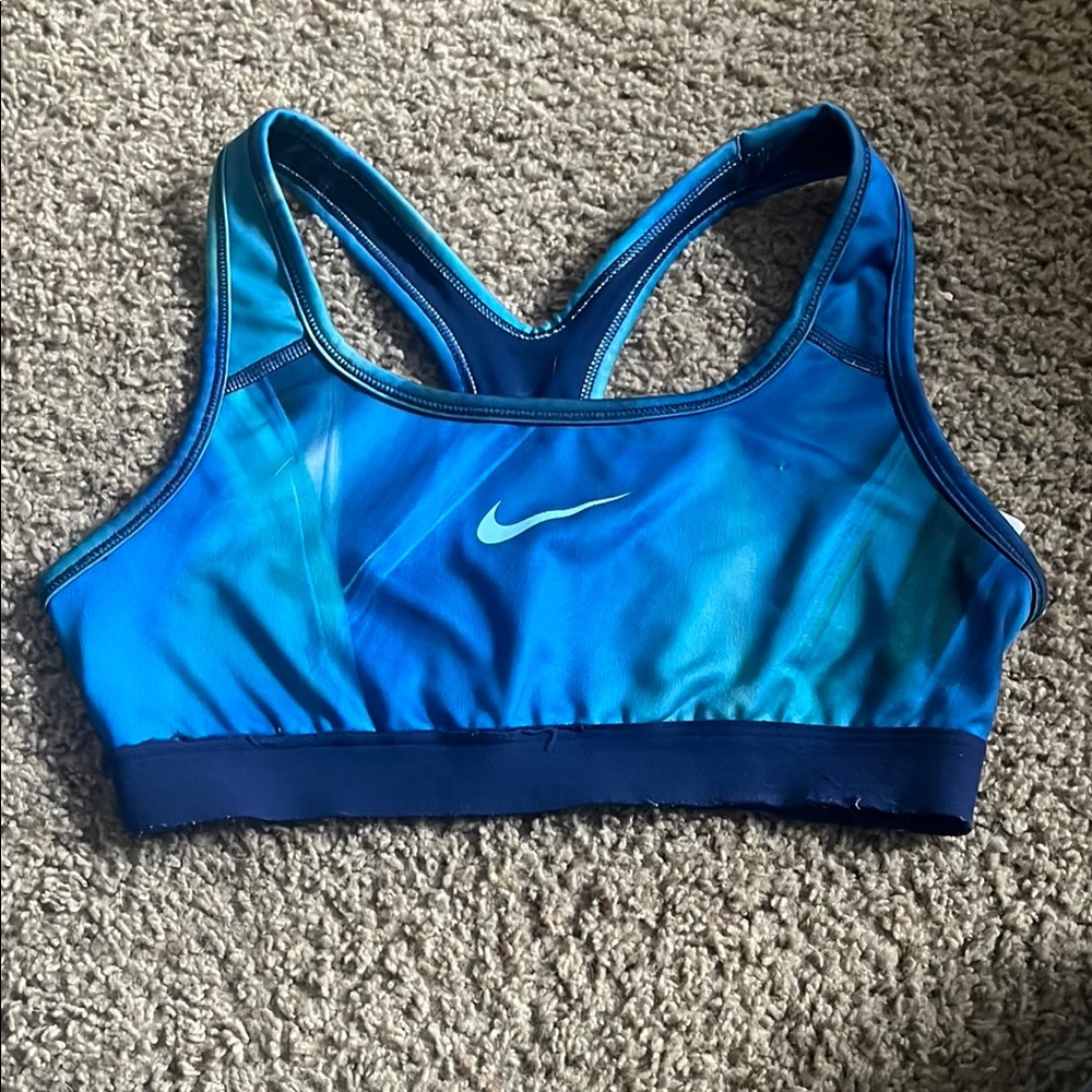 Nike Blue Sports Bra Racerback